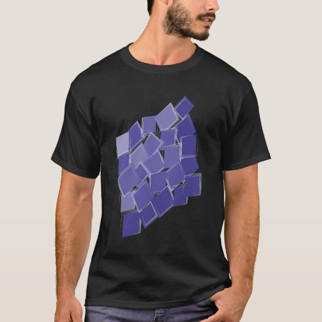 T-shirt Couleurs violettes éparpillées (Devant)