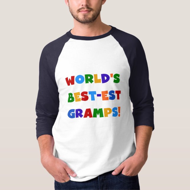 T-shirt Couleurs vives Meilleurs Cadeaux Gramps du monde (Devant)