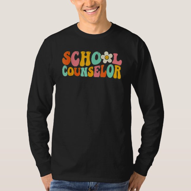 T-shirt Counseling Office School Guidance Groovy Back To S (Devant)