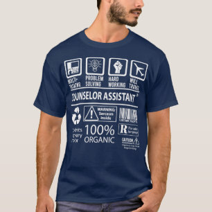 T-shirt Counselor Assistant MultiTasking Certified Job Gif