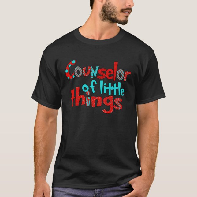 T-shirt Counselor Of Little Things Reading Lover School Co (Devant)