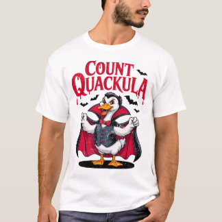 T-shirt Count Quackula Funny Halloween Vampire Canard