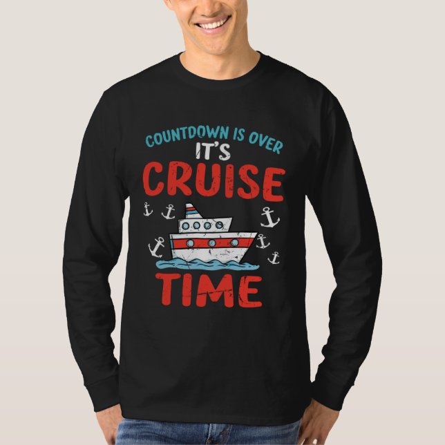 T-shirt Countdown Over Cruise Time Ship Vacation Trip Crui (Devant)