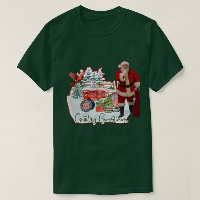 T-shirt Country Christmas 2 (Design devant)