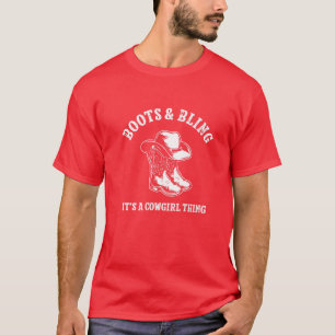 T-shirt Country Life Western - Boots And Bling C'est un ch