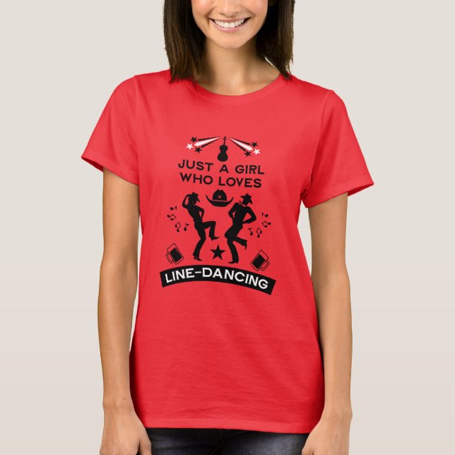 T-shirt Country Music Line Dancing (Devant)