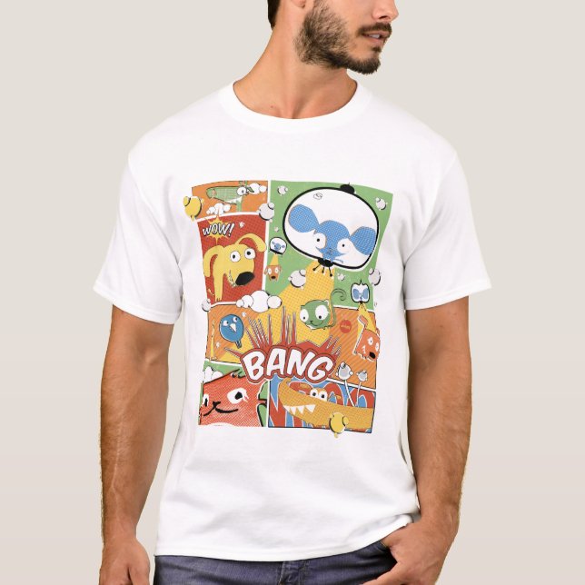 T-shirt COUP ! Chemise d'Aleloop de bande dessinée (Devant)