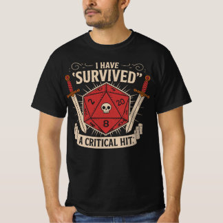 T-shirt Coup critique D20 - Donjons et dragons