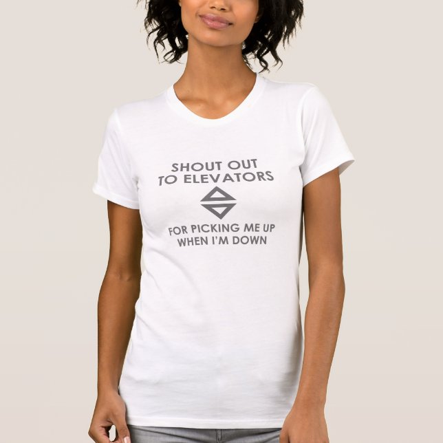 T-shirt Coup de chapeau aux ascenseurs (Devant)