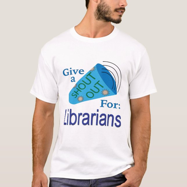 T-shirt Coup de chapeau aux bibliothécaires (Devant)