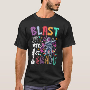 T-shirt Coup De Feu En 1Ème Année Fusée Kid Premier Jour D