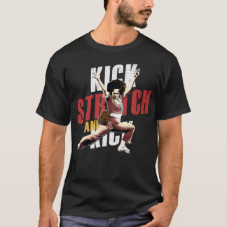 T-shirt Coup de pied Étirement et coup de pied