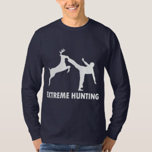 T-shirt Coup-de-pied extrême de karaté de cerfs communs