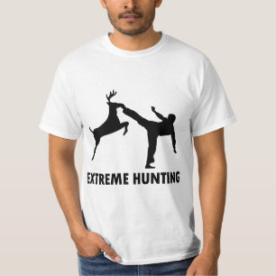 T-shirt Coup-de-pied extrême de karaté de cerfs communs