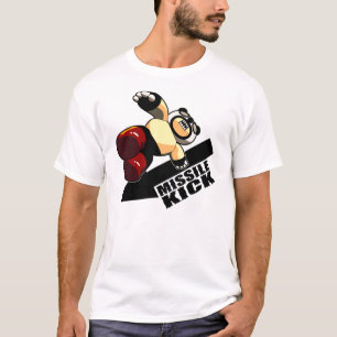 T-shirt Coup-de-pied Pandaman de missile