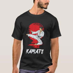 T-shirt Coup de pied volant de karaté classique