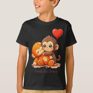 T-shirt Coup de singe bébé graphique petit coup grand amou