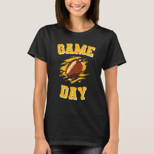 T-shirt Coup d'envoi de football américain Équipe rouge et