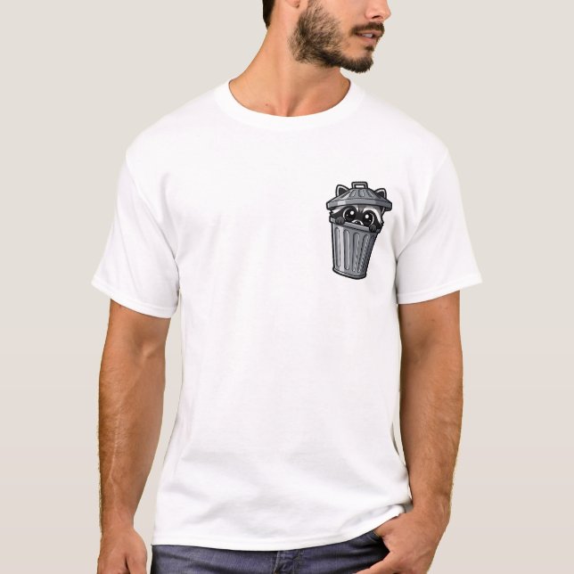 T-shirt Coup d'oeil de raton laveur (Devant)