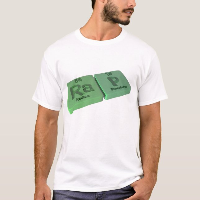 T-shirt Coup sec et dur comme radium de Ra et phosphore de (Devant)