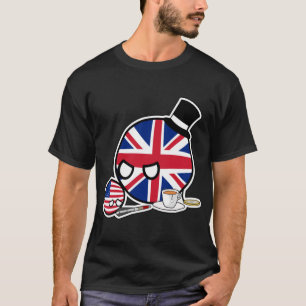T-shirt Coupage UKball USAball Polandball Campagne