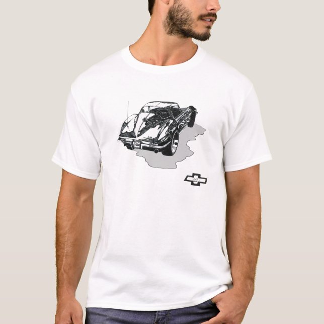T-shirt Coupé 1966 de Corvette (Devant)