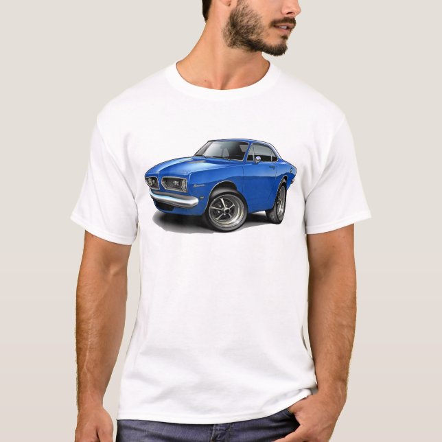 T-shirt Coupé 1967-69 de bleu de barracuda (Devant)