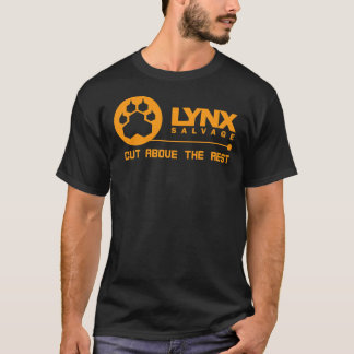 T-shirt Coupe au-dessus de LYNX Salvage Corp Orange Logo -