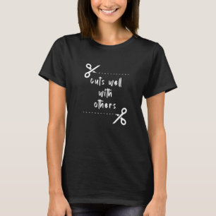 T-shirt Coupe Bien Avec D'Autres Coiffeuse Coiffeuse Salon