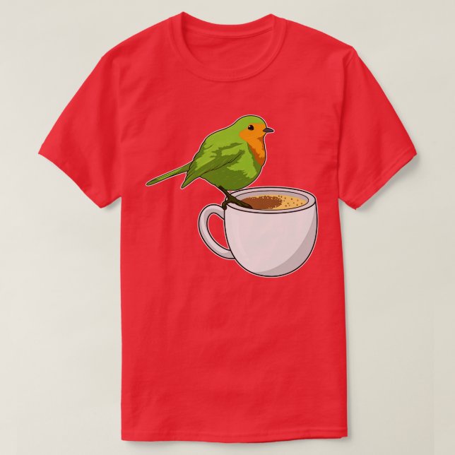T-shirt Coupe Bird Coffee (Design devant)