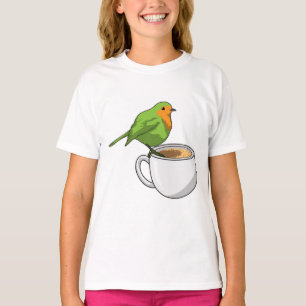 T-shirt Coupe Bird Coffee