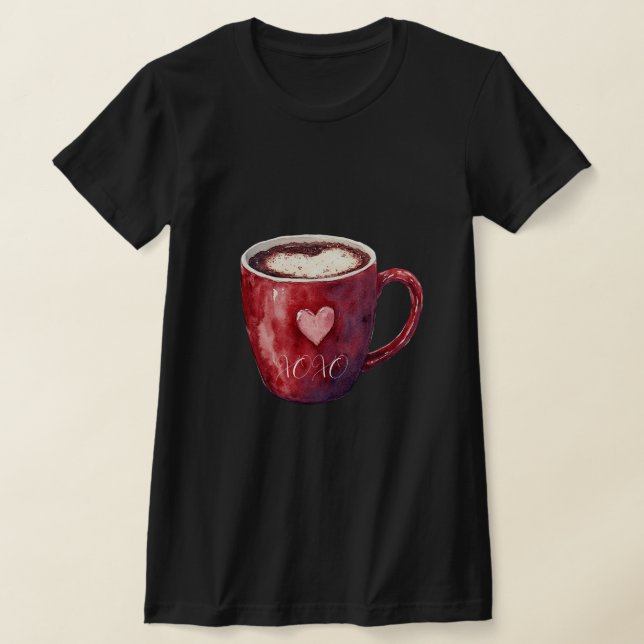 T-shirt Coupe Cœur Rouge (Poser)