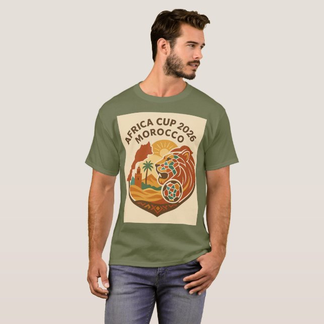 T-shirt Coupe d'Afrique du Maroc 2026 (Devant entier)