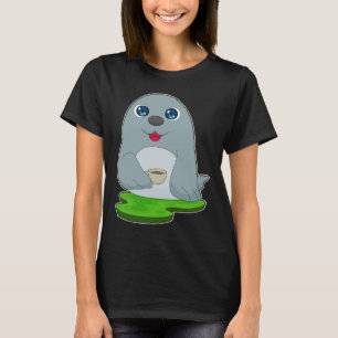 T-shirt Coupe de café de phoque