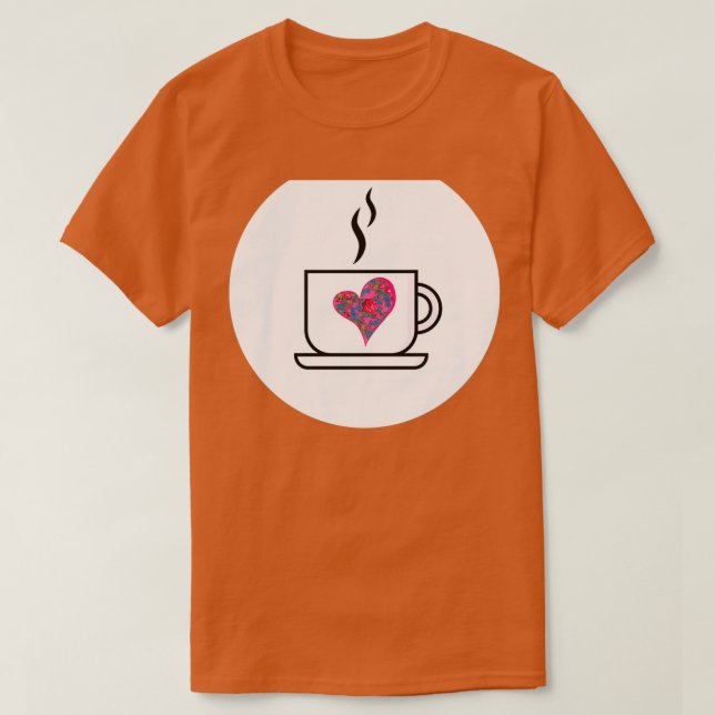 T-shirt Coupe de café design autochtone (Design devant)