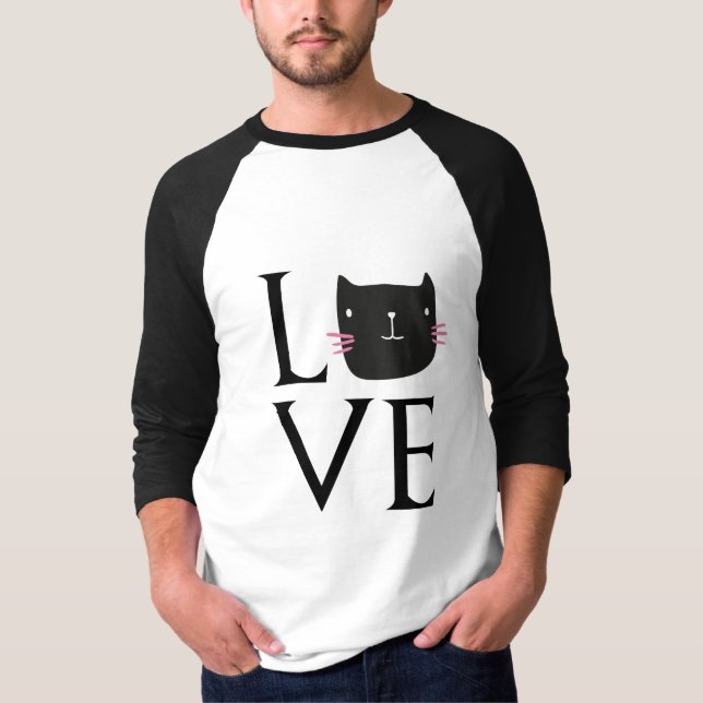 T-SHIRT COUPE DE CAFÉ LOVE CAT (Devant)