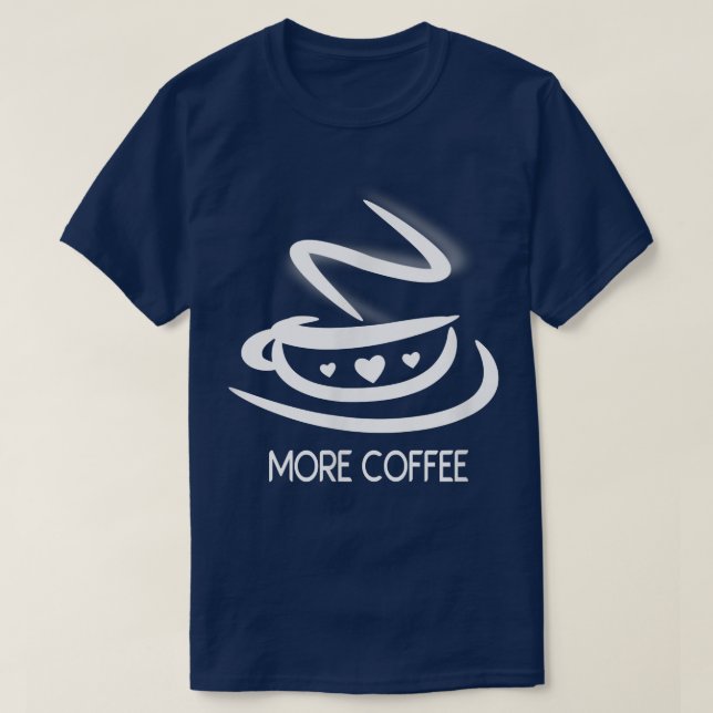 T-shirt Coupe de café mignonne (Design devant)