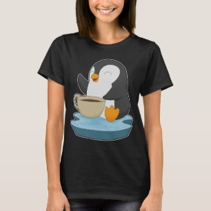 T-shirt Coupe de café Penguin