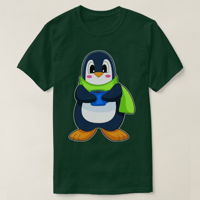 T-shirt Coupe de café Penguin (Design devant)