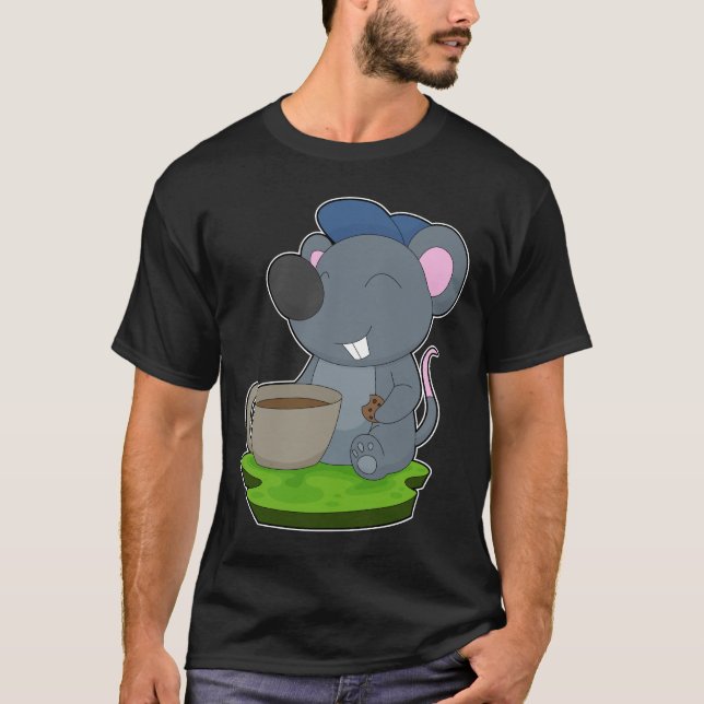T-shirt Coupe de café souris (Devant)