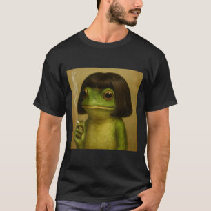 T-shirt Coupe de cheveux Bob de grenouille drôle fumeur mè