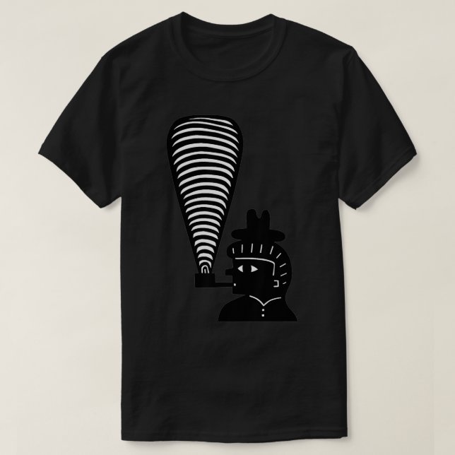 T-shirt Coupe de papier à fumer par Jad Fair (Design devant)
