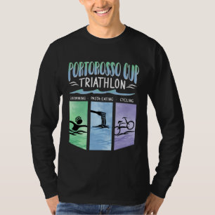 T-shirt Coupe de Portorosso Triathlon Natation Manger des