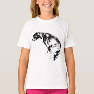 T-shirt Coupe de surveillance dans la lumière d'automne