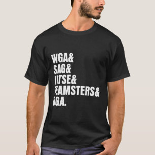 T-shirt Coupe D'Écrivains D'Amérique En Grève