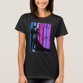 T-shirt Coupe des femmes mariées 11e anniversaire de Maria