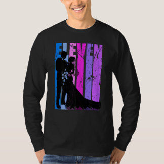 T-shirt Coupe des femmes mariées 11e anniversaire de Maria