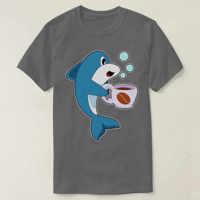 T-shirt Coupe Dolphin Coffee (Design devant)