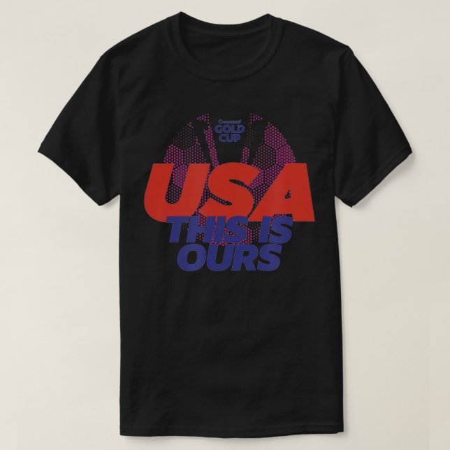 T-shirt Coupe d'or Concacaf 2021 aux États-Unis (Design devant)