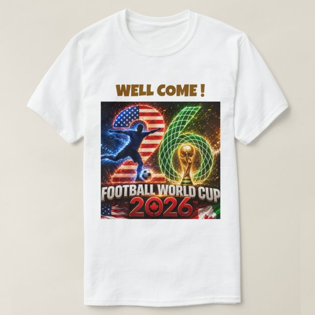 T-shirt Coupe du monde 2026 (Design devant)